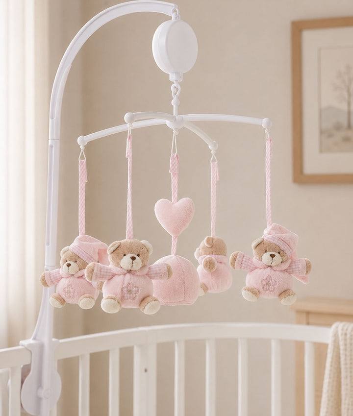 Bear Musical Mobile | Pink