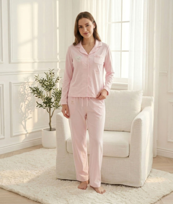 Maternity & Nursing Pyjama Set | Pink