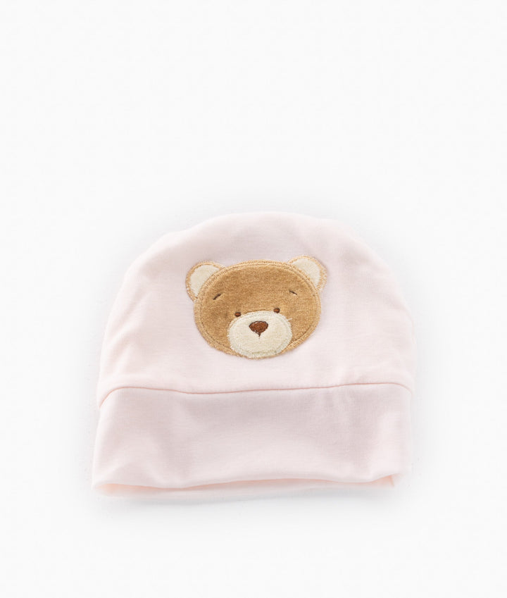 Baby Cotton Beanie - Pink