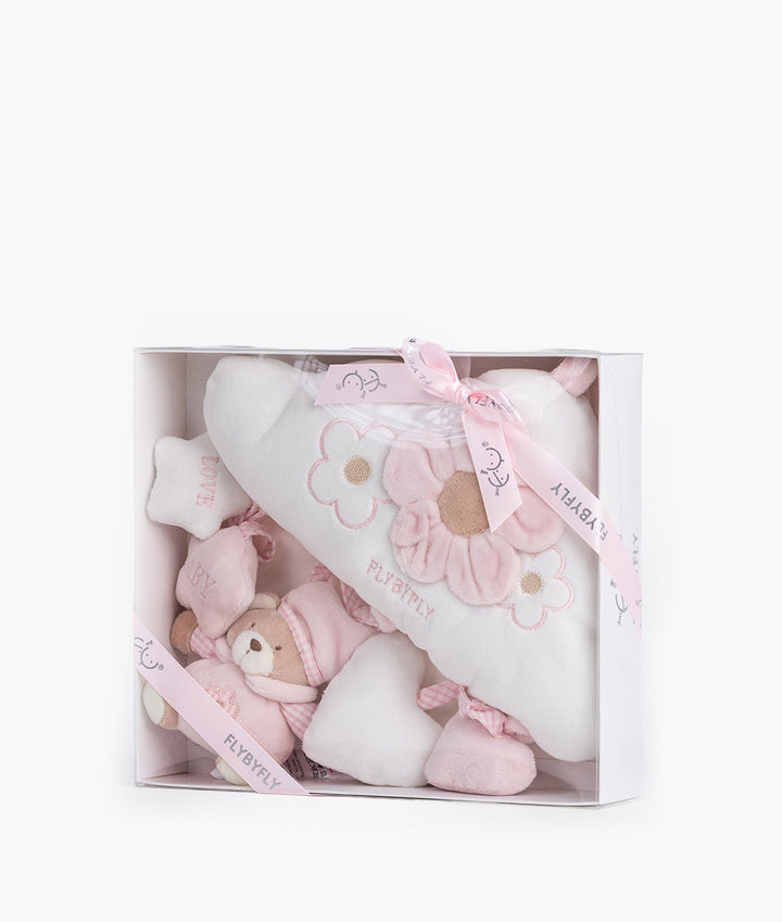 Bear & Cloud Activity Toy - Pink